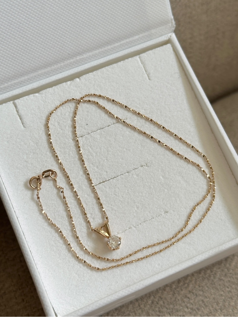 14k gemstone pendant with 10k chain